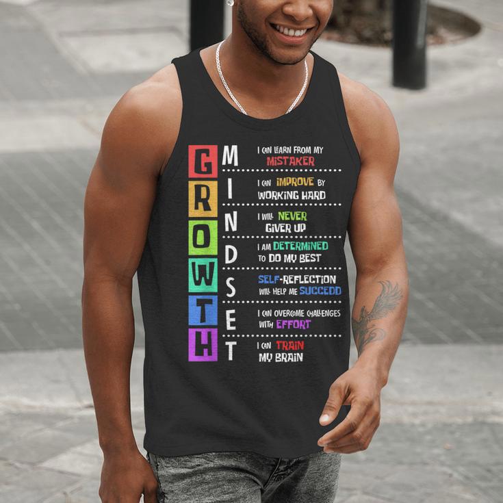 Growth Mindset Positive Motivational Classroom Teacher Learn Men Tank Top, funny gift Growth Mindset Positive Motivational Classroom Teacher Learn Men Tank Top, funny gift