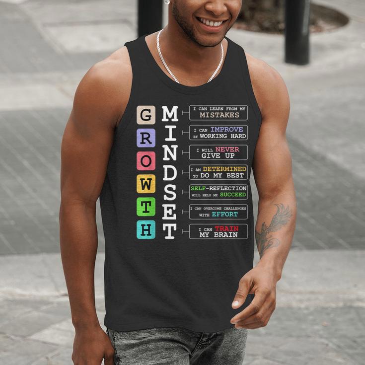 Growth Mindset Shirt Positive School Classroom Teacher Men Tank Top, funny gift