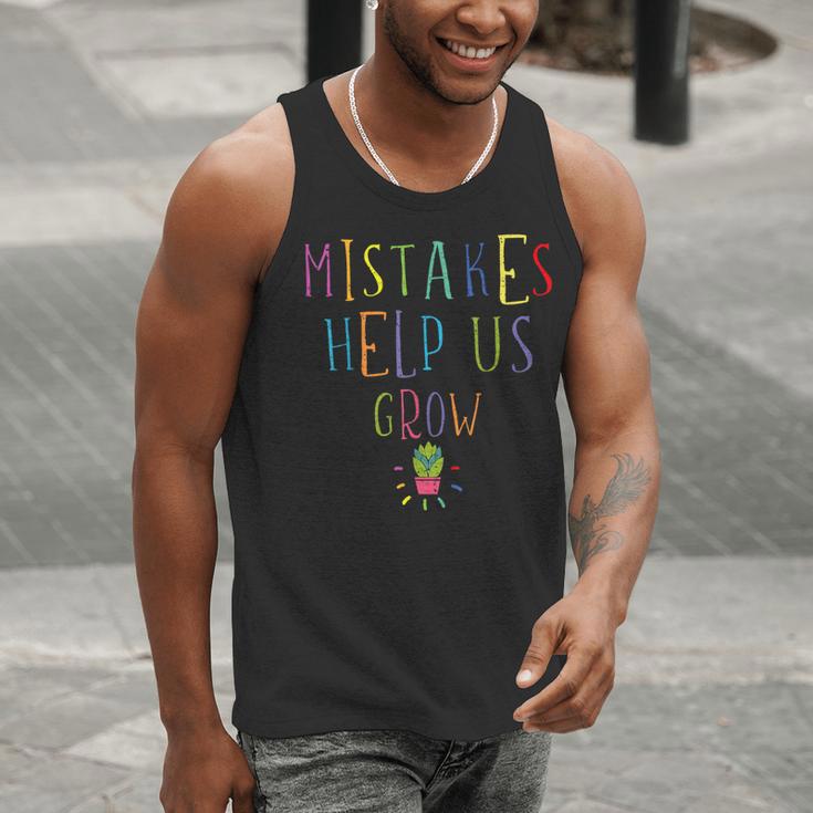Growth Mindset Shirt For Teacher Mistakes Help Us Grow Men Tank Top, funny gift Growth Mindset Shirt For Teacher Mistakes Help Us Grow Men Tank Top, funny gift
