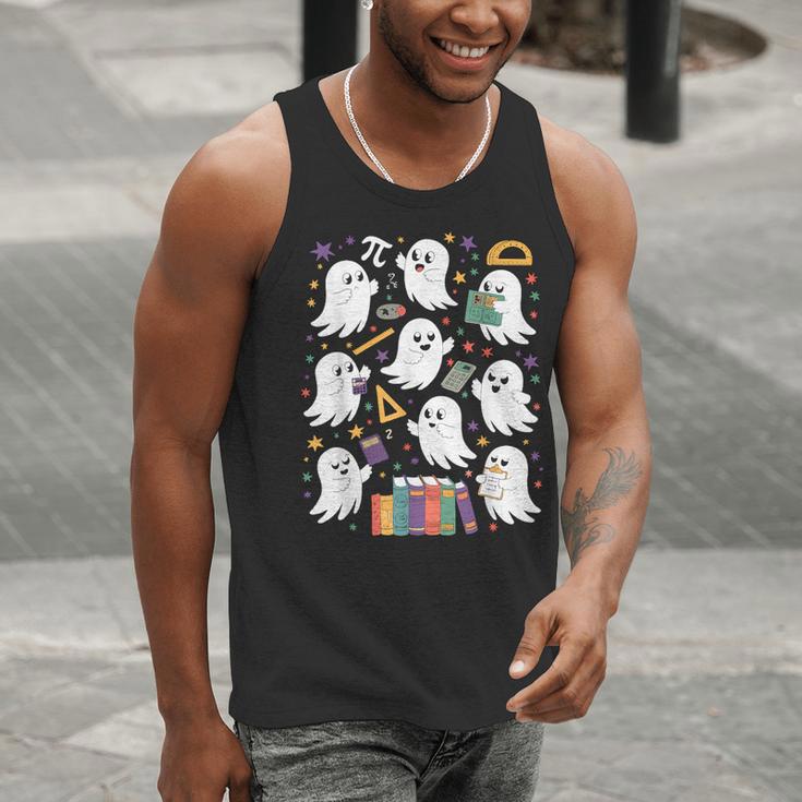 Halloween Math Teacher Ghost Math Teacher Spooky Halloween Men Tank Top, funny gift Halloween Math Teacher Ghost Math Teacher Spooky Halloween Men Tank Top, funny gift