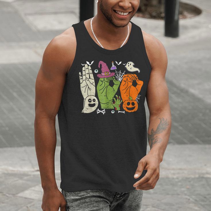 Halloween SPED Teacher Boo In ASL Boo Hands Sign Language Men Tank Top, funny gift Halloween SPED Teacher Boo In ASL Boo Hands Sign Language Men Tank Top, funny gift