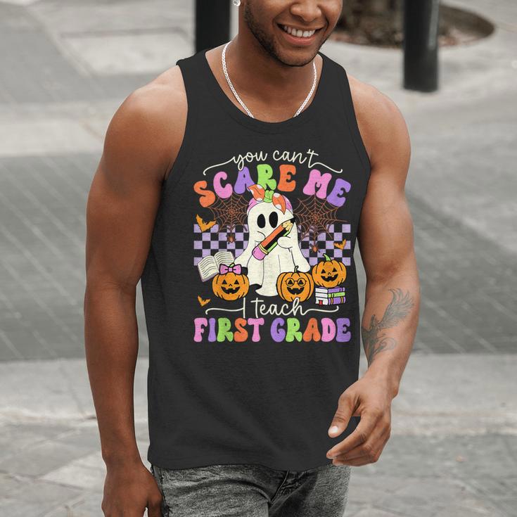 Halloween Teacher You Can't Scare Me I Teach First Grade Men Tank Top, First Grade Teacher Tank Tops, funny gift Halloween Teacher You Can't Scare Me I Teach First Grade Men Tank Top, First Grade Teacher Tank Tops, funny gift