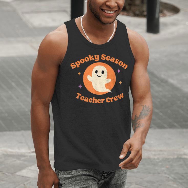Halloween Teacher Crew Spooky Season Retro Ghost Men Tank Top, funny gift Halloween Teacher Crew Spooky Season Retro Ghost Men Tank Top, funny gift