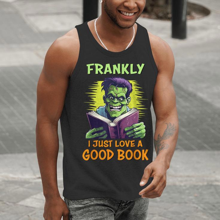 Halloween Teacher Librarian Frankenstein Reading Books Men Tank Top, funny gift Halloween Teacher Librarian Frankenstein Reading Books Men Tank Top, funny gift