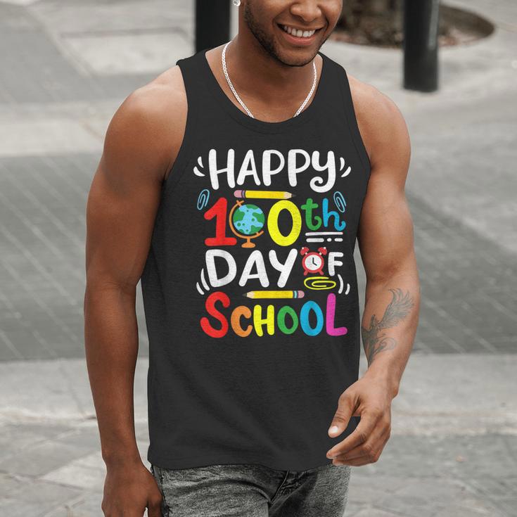 Happy 100th Day Of School 100 Days Of School Teacher Student Men Tank Top, funny gift
