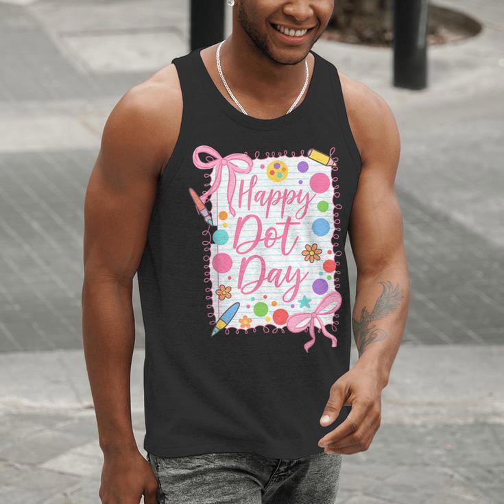 Happy Dot Day Bow Coquette For Teacher Girls Men Tank Top, funny gift Happy Dot Day Bow Coquette For Teacher Girls Men Tank Top, funny gift
