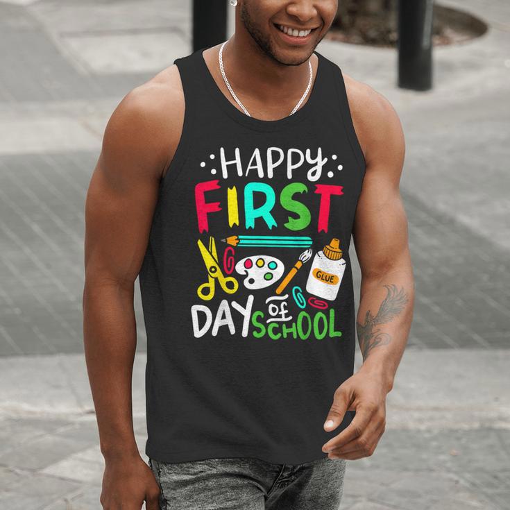Happy First Day Of School Teacher Back To School Student Men Tank Top, funny gift Happy First Day Of School Teacher Back To School Student Men Tank Top, funny gift