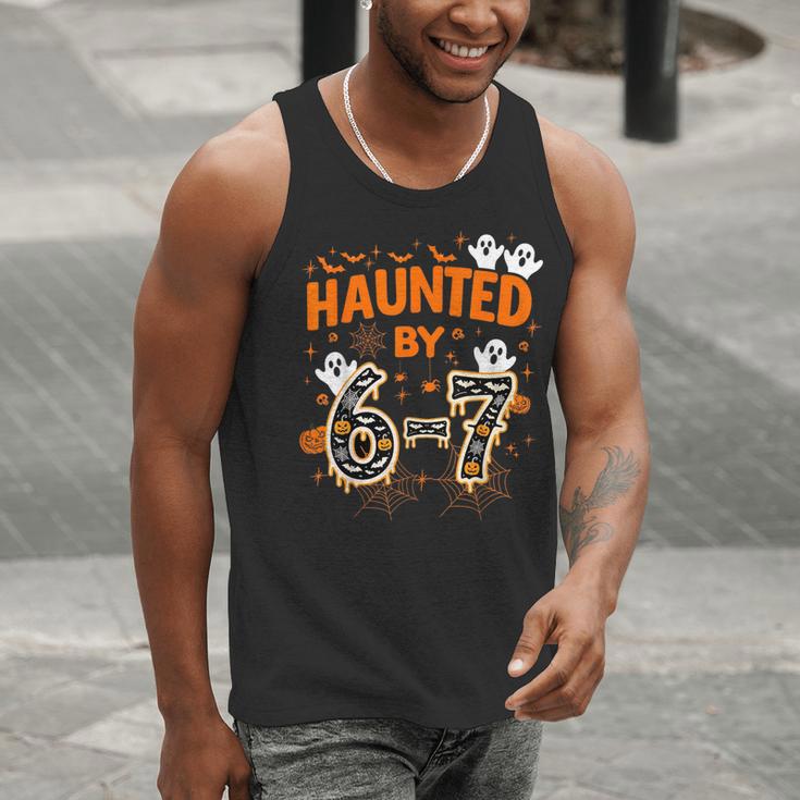 Haunted By 6-7 Halloween Math Teacher Joke Men Tank Top, funny gift Haunted By 6-7 Halloween Math Teacher Joke Men Tank Top, funny gift