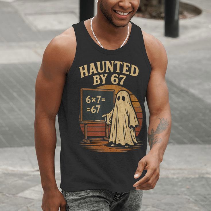 Haunted By 67 Ghost Math Joke Student Halloween Nerd Teacher Men Tank Top, funny gift Haunted By 67 Ghost Math Joke Student Halloween Nerd Teacher Men Tank Top, funny gift