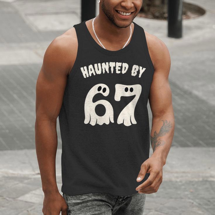 Haunted By 67 Teacher Halloween 6 7 Shirt Men Tank Top, funny gift