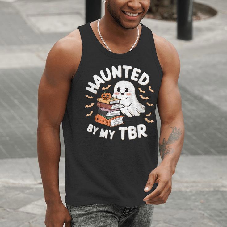 Haunted By My TBR Cute Ghost Book Reading Teacher Halloween Men Tank Top, funny gift Haunted By My TBR Cute Ghost Book Reading Teacher Halloween Men Tank Top, funny gift