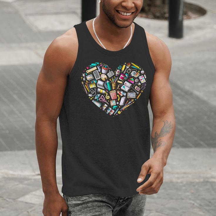 Heart Shape Art Teacher And Painting Sketching Artist Men Tank Top, funny gift Heart Shape Art Teacher And Painting Sketching Artist Men Tank Top, funny gift