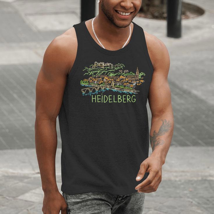 Heidelberg Germany Art Men Women Men Tank Top, funny gift