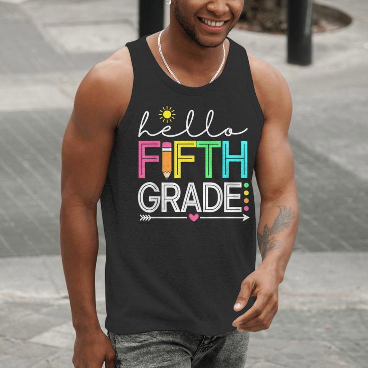 Hello Fifth Grade Teacher Student 5th Grade Back To School Men Tank Top, funny gift