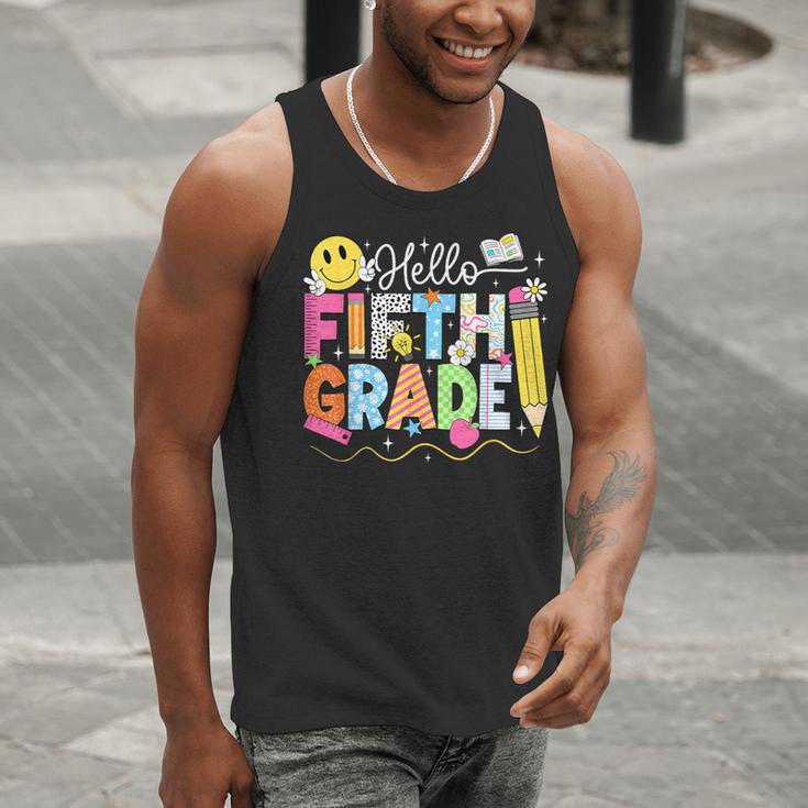 Hello Fifth Grade Team 5th Grade Back To School Teacher Kids Men Tank Top, funny gift Hello Fifth Grade Team 5th Grade Back To School Teacher Kids Men Tank Top, funny gift