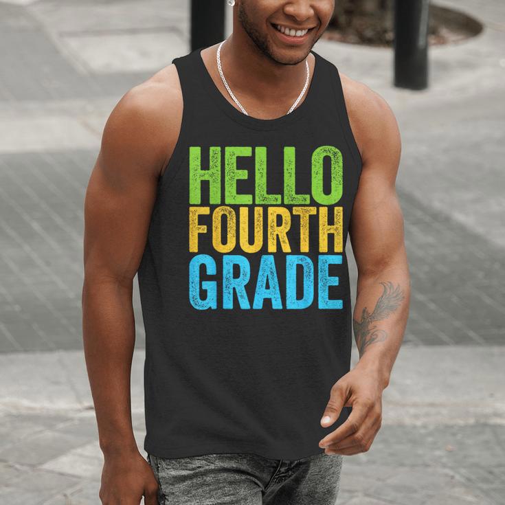 Hello Fourth Grade Shirt 4th Grade Boy Girl Student Teacher Men Tank Top, 4th Grade Teacher Tank Tops, funny gift Hello Fourth Grade Shirt 4th Grade Boy Girl Student Teacher Men Tank Top, 4th Grade Teacher Tank Tops, funny gift