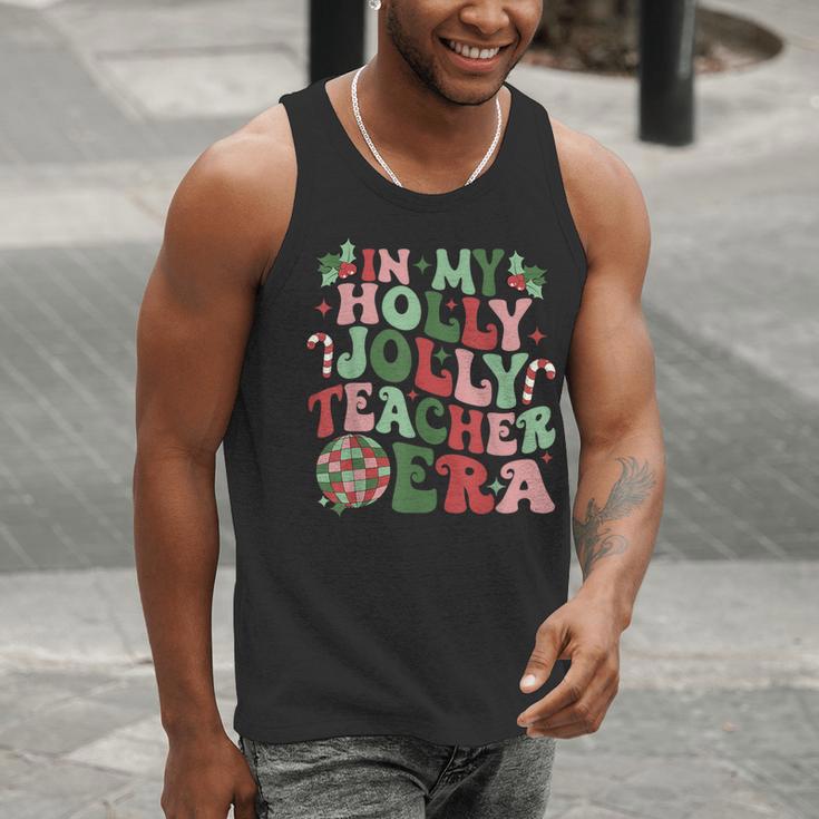 In My Holly Xmas Jolly Teacher Era Teacher Vibes Christmas For Men Women Kids Men Tank Top, funny gift In My Holly Xmas Jolly Teacher Era Teacher Vibes Christmas For Men Women Kids Men Tank Top, funny gift