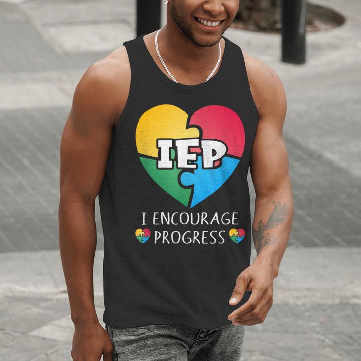 IEP I Encourage Progress Special Education School Teacher Men Tank Top, funny gift