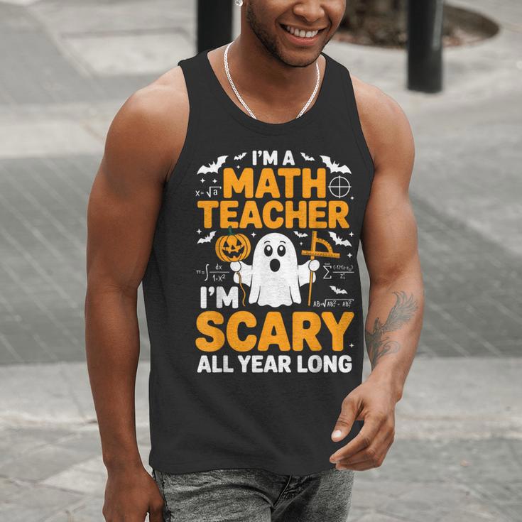 I'm A Math Teacher I'm Scary All Year Long Spooky Halloween Men Tank Top, funny gift I'm A Math Teacher I'm Scary All Year Long Spooky Halloween Men Tank Top, funny gift