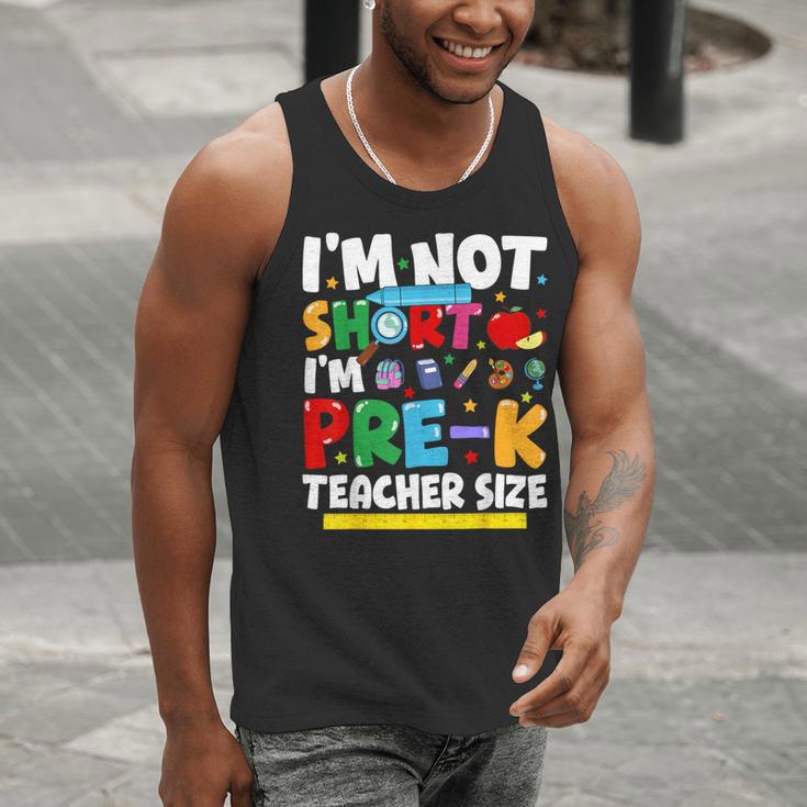 I'm Not Short I'm Pre-K Teacher Size Back To School Teacher Men Tank Top, funny gift
