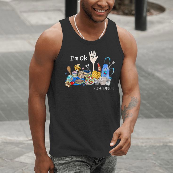 I'm Ok Lunch Lady Life Cafeteria Crew Teacher Women Men Tank Top, funny gift I'm Ok Lunch Lady Life Cafeteria Crew Teacher Women Men Tank Top, funny gift
