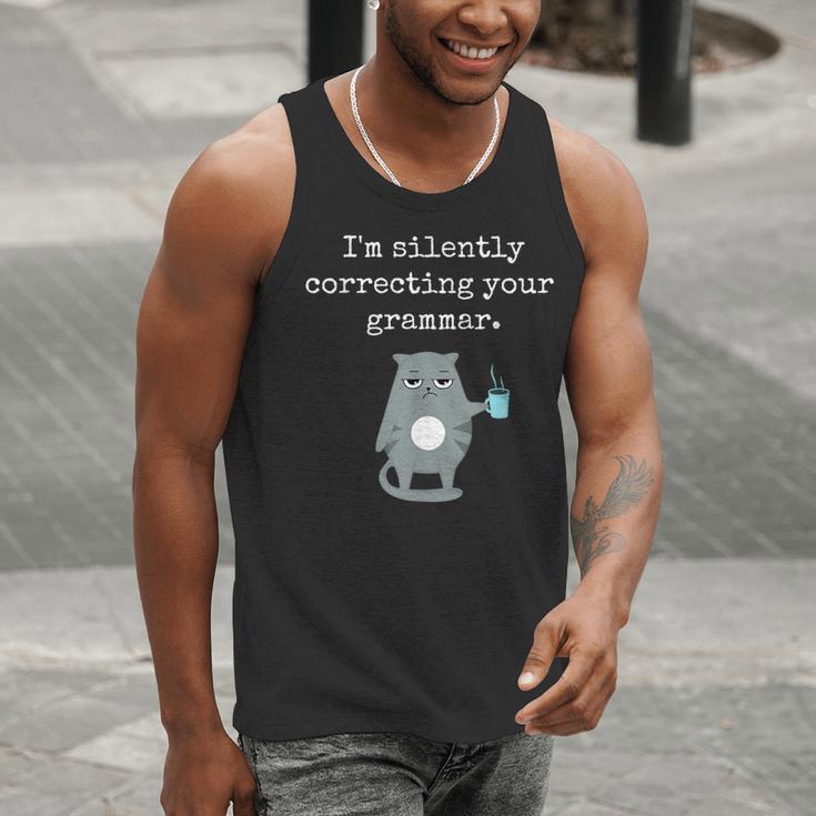 I'm Silently Correcting Your Grammar Sarcastic Teacher For Men Women Kids Men Tank Top, funny gift I'm Silently Correcting Your Grammar Sarcastic Teacher For Men Women Kids Men Tank Top, funny gift