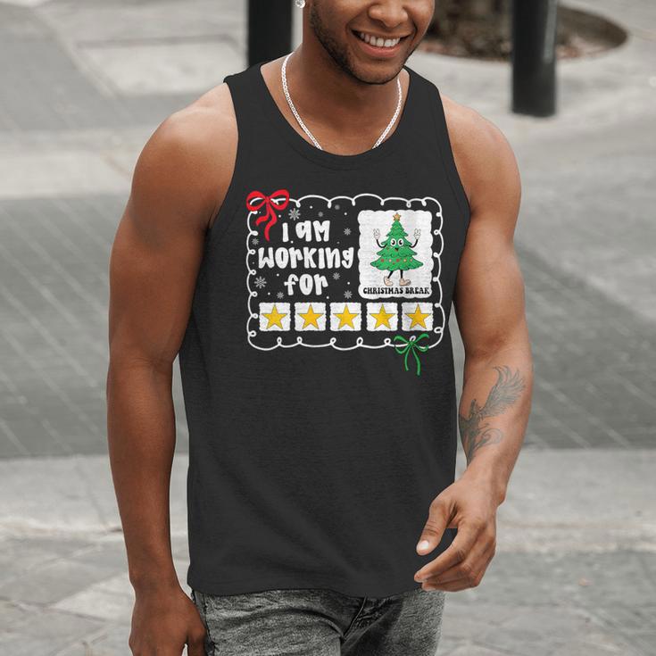 I'm Working For Christmas Break 5 Stars Christmas Teacher Men Tank Top, funny gift I'm Working For Christmas Break 5 Stars Christmas Teacher Men Tank Top, funny gift