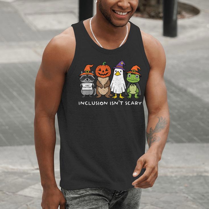 Inclusion Isn't Scary SLP Halloween Sped Teacher Animal Men Tank Top, funny gift Inclusion Isn't Scary SLP Halloween Sped Teacher Animal Men Tank Top, funny gift