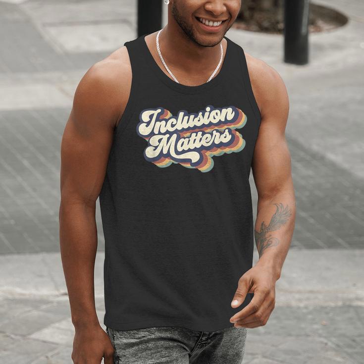 Inclusion Matters Retro Special Education Teacher Women Men Tank Top, funny gift Inclusion Matters Retro Special Education Teacher Women Men Tank Top, funny gift