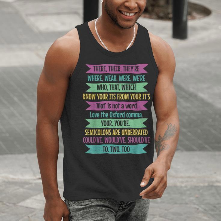 Their There And They'Re English Teacher Men Women Men Tank Top, English Teacher Tank Tops, funny gift Their There And They'Re English Teacher Men Women Men Tank Top, English Teacher Tank Tops, funny gift