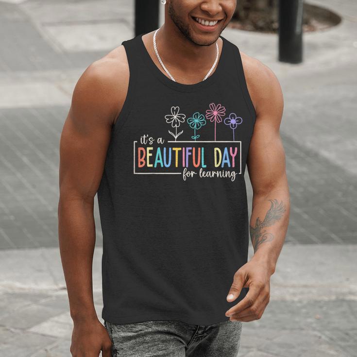 It's a Beautiful Day For Learning Teacher Students Women Men Tank Top, funny gift