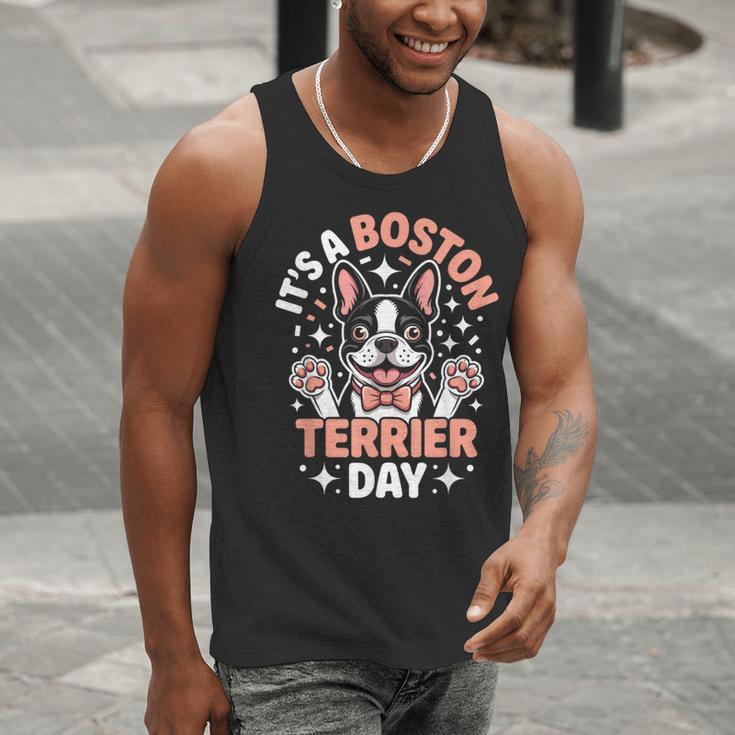 It’s A Boston Terrier Day Pet Cute Dog Lover Cartoon Men Tank Top, funny gift