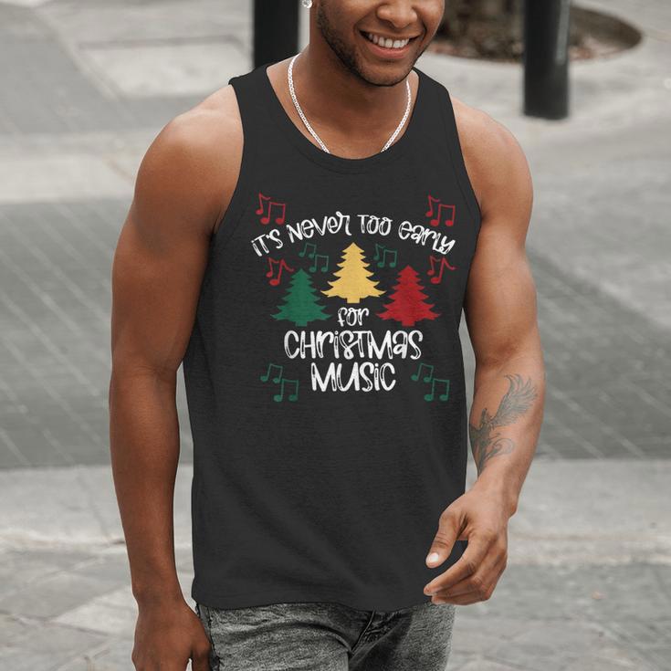It's Never Too Early For Christmas Music Teacher Men Tank Top, funny gift It's Never Too Early For Christmas Music Teacher Men Tank Top, funny gift