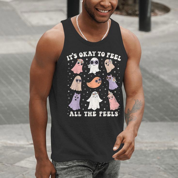 It’s Okay To Feel All The Feels Special Ed Teacher Halloween Men Tank Top, funny gift It’s Okay To Feel All The Feels Special Ed Teacher Halloween Men Tank Top, funny gift