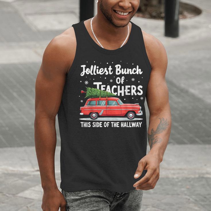 Jolliest Bunch Of Teachers This Side Of The Hallway Xmas PJ Men Tank Top, funny gift Jolliest Bunch Of Teachers This Side Of The Hallway Xmas PJ Men Tank Top, funny gift