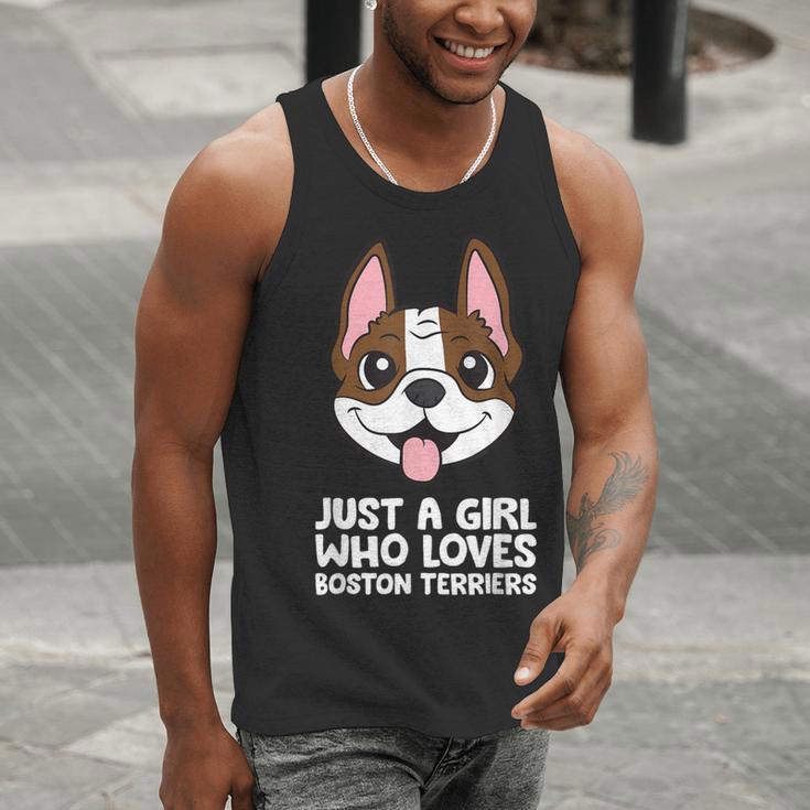 Just a Girl Who Loves Boston Terriers Men Tank Top, funny gift