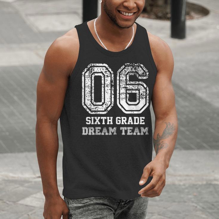 Kids Hello Sixth Back To School 6th Grade Dream Team Teacher Men Tank Top, funny gift Kids Hello Sixth Back To School 6th Grade Dream Team Teacher Men Tank Top, funny gift