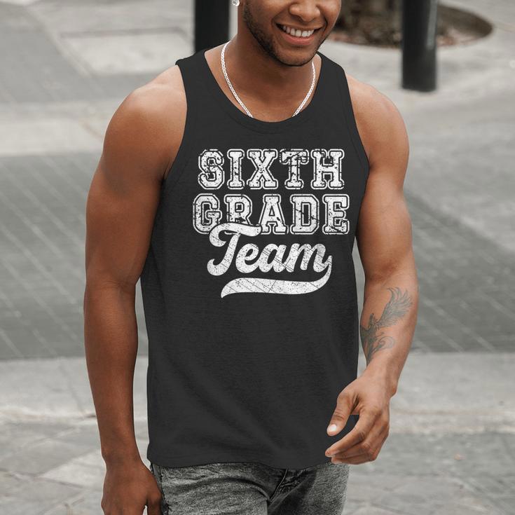 Kids Teacher Sixth Grade Retro Back To School Team 6th Grade Men Tank Top, funny gift Kids Teacher Sixth Grade Retro Back To School Team 6th Grade Men Tank Top, funny gift