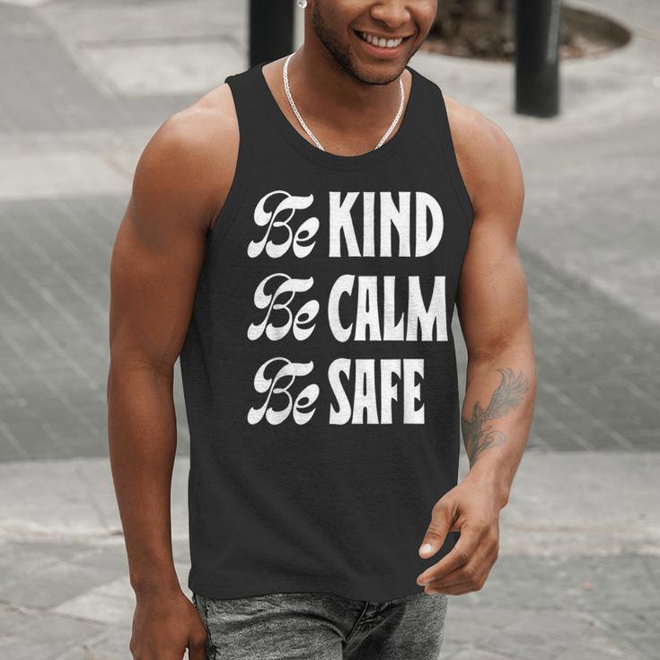 Be Kind Be Calm Be Safe Awareness For Teachers For Men Women Kids Men Tank Top, funny gift Be Kind Be Calm Be Safe Awareness For Teachers For Men Women Kids Men Tank Top, funny gift