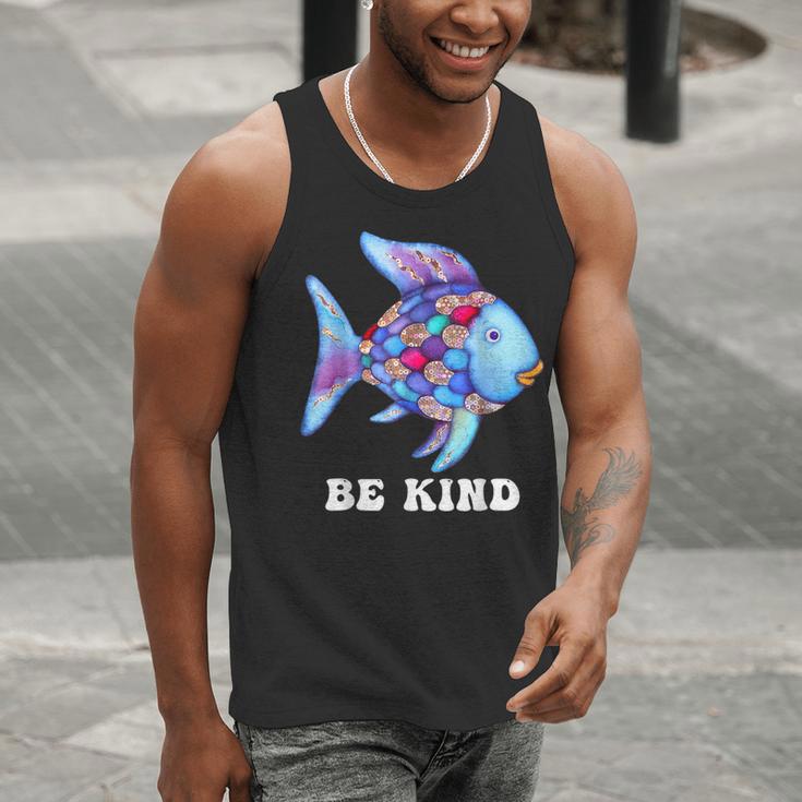 Be Kind Rainbow Fish Teacher Life Teaching Back To School Men Tank Top, funny gift Be Kind Rainbow Fish Teacher Life Teaching Back To School Men Tank Top, funny gift