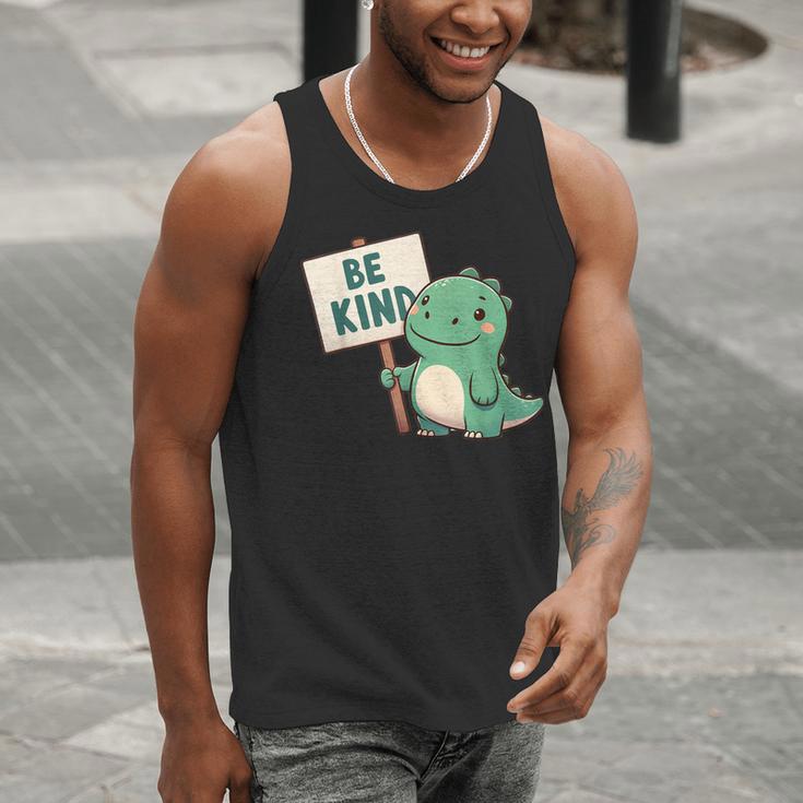 Be Kind Teacher Anti-Bullying Dino Kindness Women Men Boys Men Tank Top, funny gift