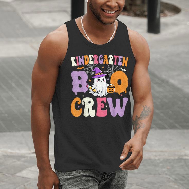 Kindergarten Boo Crew Spooky Kindergarten Halloween Teacher Men Tank Top, funny gift