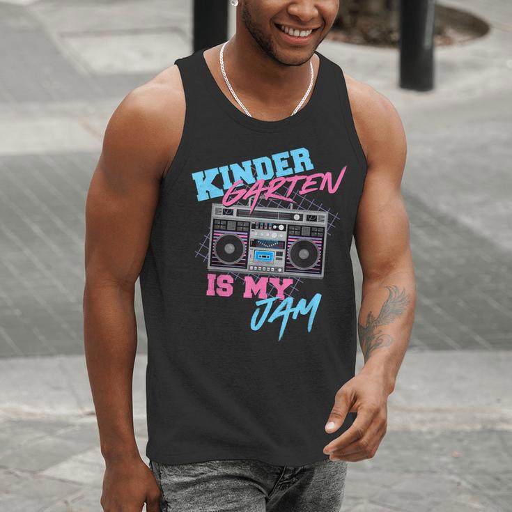Kindergarten Is My Jam Vintage 80s Boombox Teacher Student Men Tank Top, funny gift Kindergarten Is My Jam Vintage 80s Boombox Teacher Student Men Tank Top, funny gift