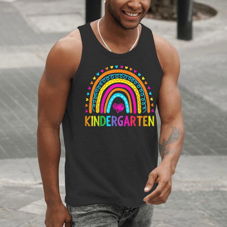 Kindergarten Rainbow Girls Boys Teacher First Day Of School Men Tank Top, funny gift Kindergarten Rainbow Girls Boys Teacher First Day Of School Men Tank Top, funny gift