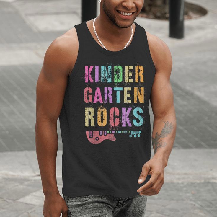 KINDERGARTEN ROCKS Teacher Crew Rock Star Kinder Team Men Tank Top, funny gift KINDERGARTEN ROCKS Teacher Crew Rock Star Kinder Team Men Tank Top, funny gift