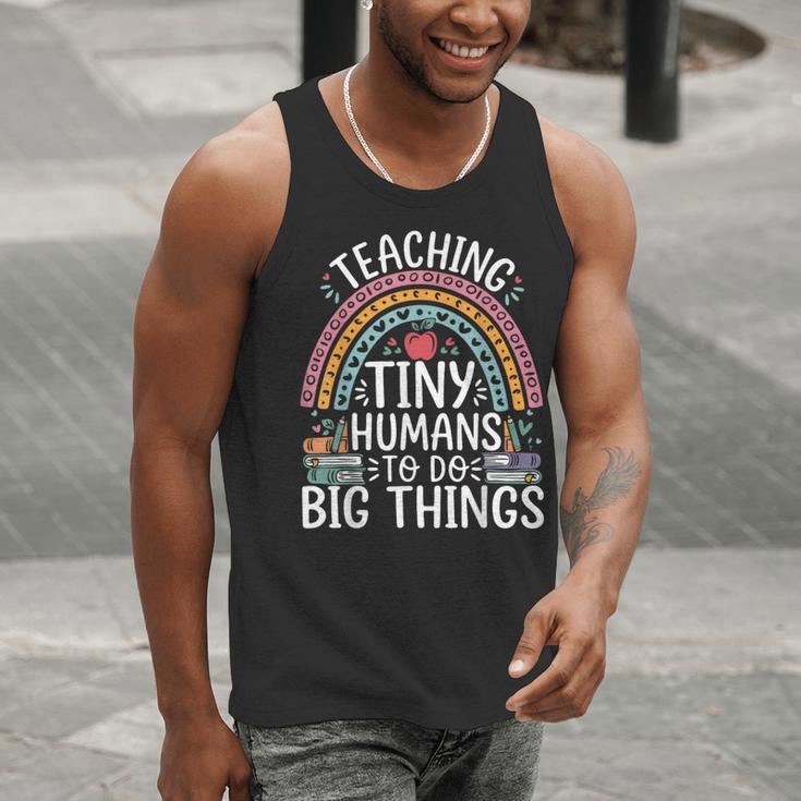 Kindergarten Teacher Tiny Humans Pre-School Teacher Men Tank Top, funny gift