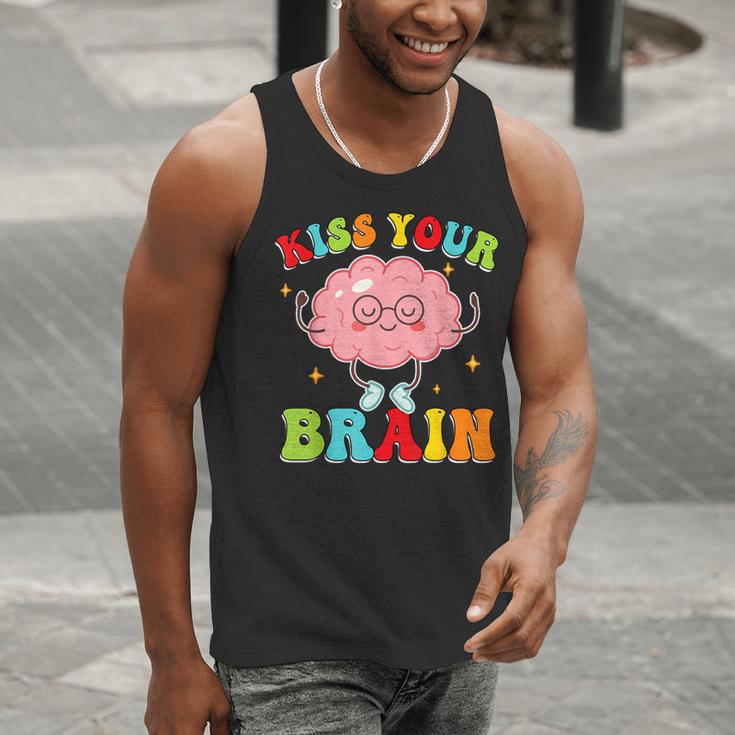 Kiss Your Brain Calm Mindset Teacher Kids Boys Girls Women Men Tank Top, funny gift Kiss Your Brain Calm Mindset Teacher Kids Boys Girls Women Men Tank Top, funny gift