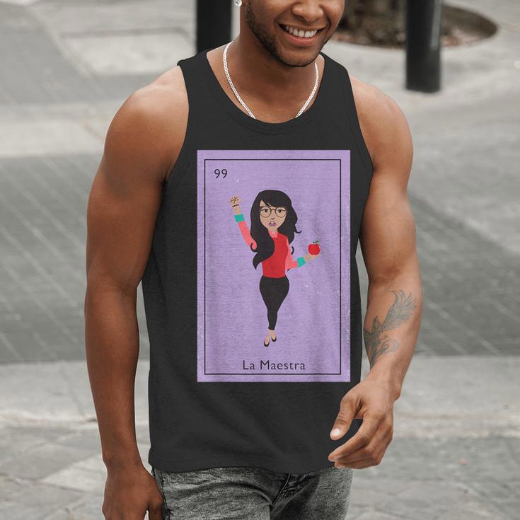 La Maestra Mexican Bingo Card Teacher Lottery Card Men Tank Top, funny gift La Maestra Mexican Bingo Card Teacher Lottery Card Men Tank Top, funny gift