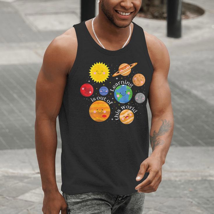 Learning Is Out Of This World Science Teacher Planets Men Tank Top, Science Teacher Tank Tops, funny gift Learning Is Out Of This World Science Teacher Planets Men Tank Top, Science Teacher Tank Tops, funny gift