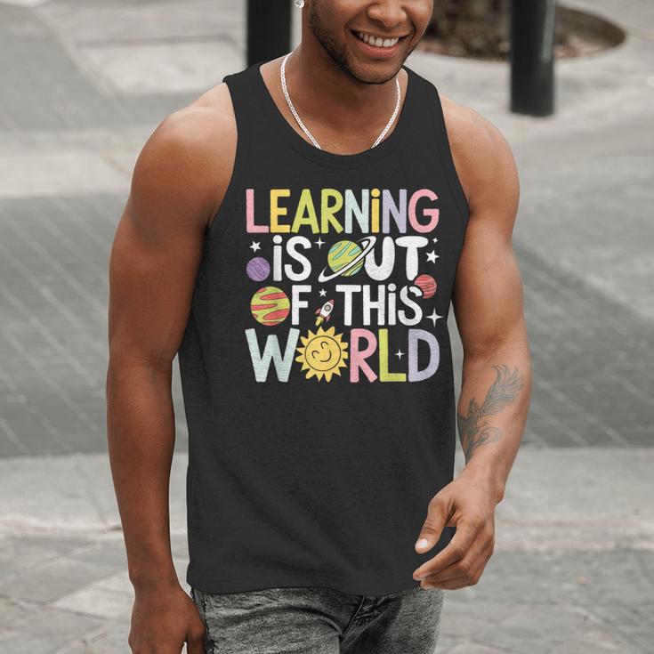 Learning Is Out Of This World Space Teacher Cute Groovy Men Tank Top, Groovy Teacher Tank Tops, funny gift Learning Is Out Of This World Space Teacher Cute Groovy Men Tank Top, Groovy Teacher Tank Tops, funny gift